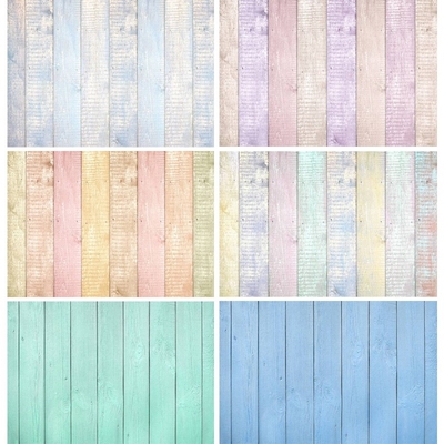 SHENGYONGBAO Art Fabric Photography Backdrops Colorful Wood