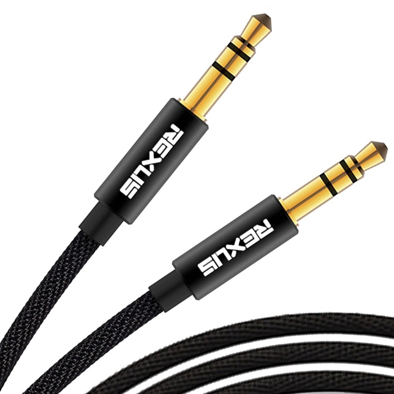 1m/1.8m/3m/5m Gold Plated Plug 3.5mm Aux Cable Male To Male