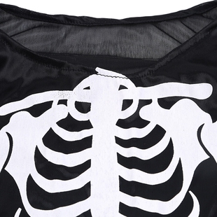 Halloween Ghost Skeleton Costume Robe Horror Vampire Zombie
