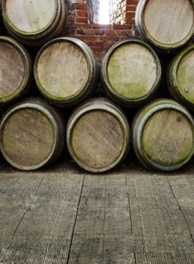 Wine Cellar Oak Wine Barrel Wooden Boards Photo Backgrounds