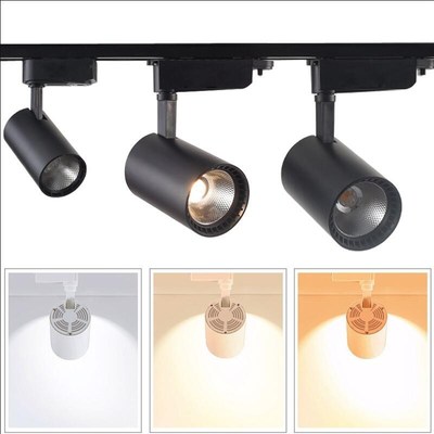 Dimmable 5W 10W 15W 20W COB LED track light led rail lamp le