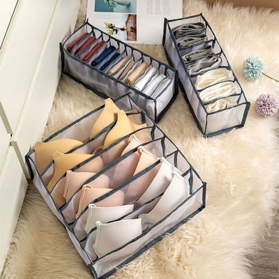 Underwear Storage Box Resuable Sock Organizer Drawer Separat
