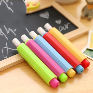 5Pcs New 9.5*1.8cm Candy Color Non-toxic Chalk Holder Chalk