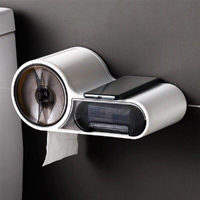 Toilet Paper Holder Rack Roll Paper Storage Box Toilet