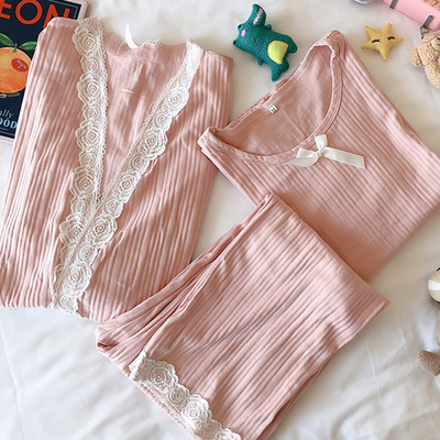 Autumn Breast Feeding Pajamas Suits Set Materni