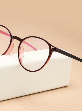 KOTTDO Retro Plastic Round Computer Glasses Frame Women Rou