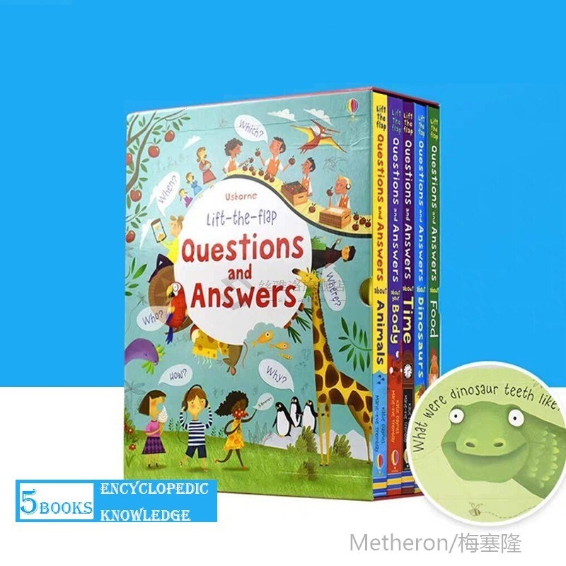 5PCS sborne Peep Inside Questions And Answers Lift the Flap