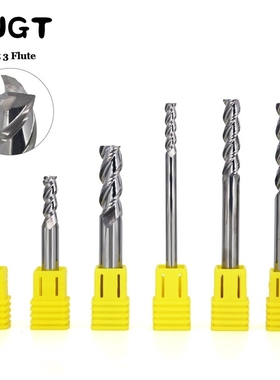 Aluminum Cnc Tools Endmill Cutting HRC55 3 Flute Carbide Mil