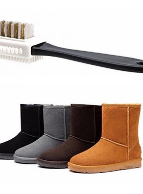 1Pc 3Side Shoe Brush Black Cleaning Brush For Suede Nubuck