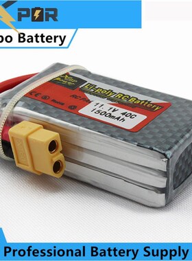 zop Original LiPo Battery 11.1V 1500Mah 3S 40C Max 60C XT60