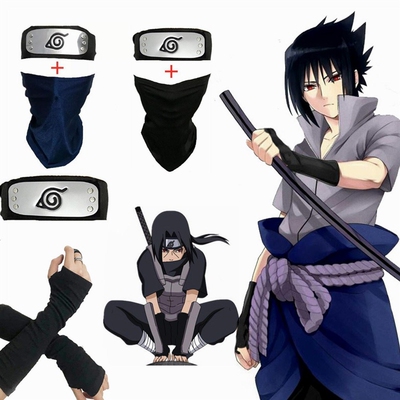 Anime Naruto Hatake Kakashi Face Mask Gloves Uchiha Itachi