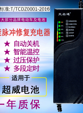 充满自停72V30AH适用于超威电池电动车电瓶车充电器48V2060V3040A