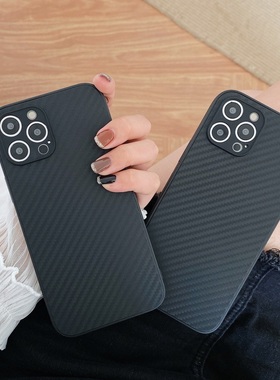 纤维纹16手机壳适用三星S25edge简约Galaxy24fe商务23+时尚A22黑色21plus男note20ultra软10薄9TPU56保护套55