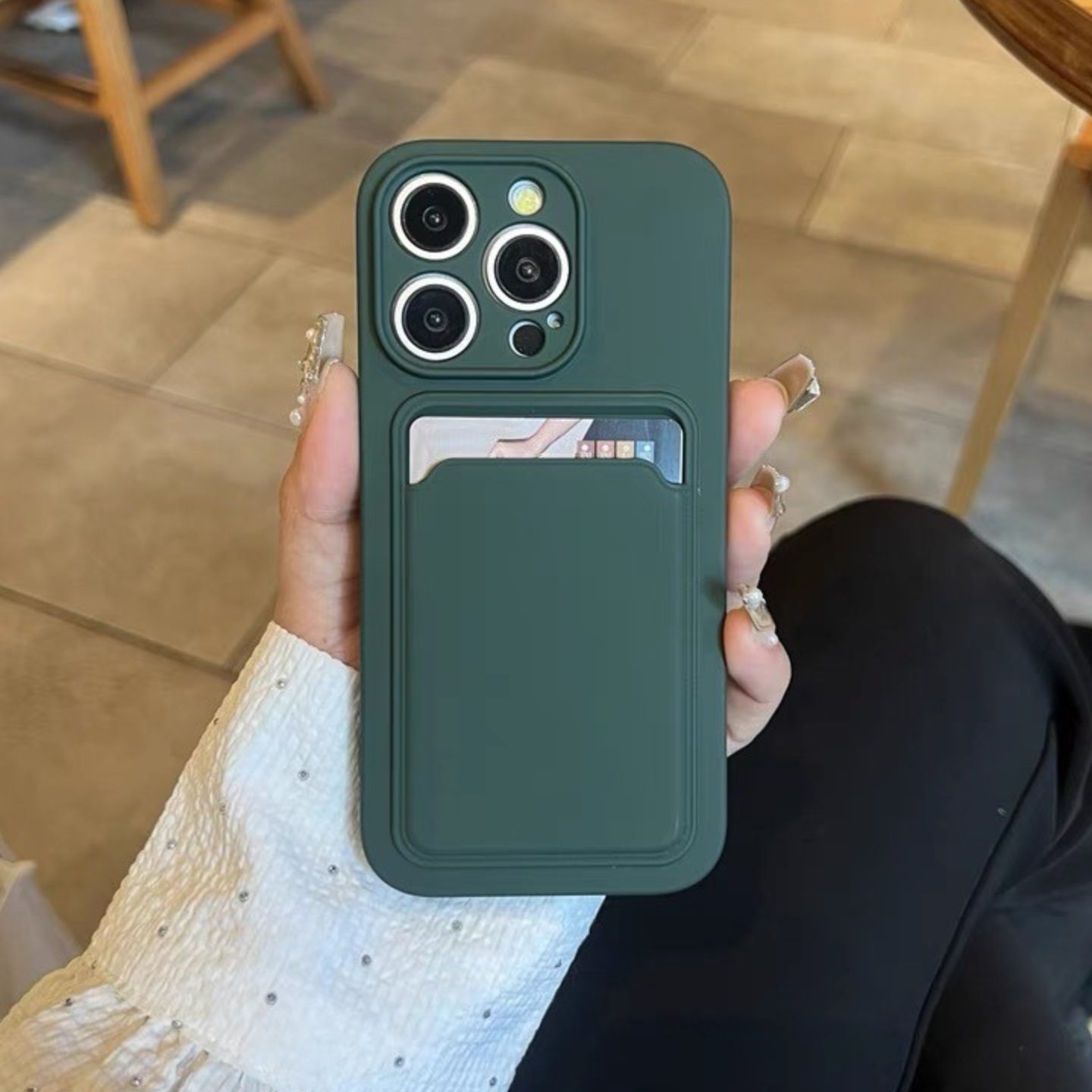 纯色一体卡包17air适用iphone16e苹果14plus手机壳13mini简约插卡11pro时尚xr个性12max防摔15promax保护套8p