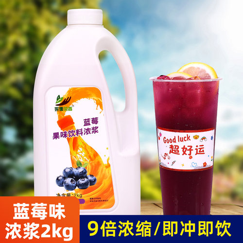 2kg蓝莓味浓缩风饮自夏季果汁