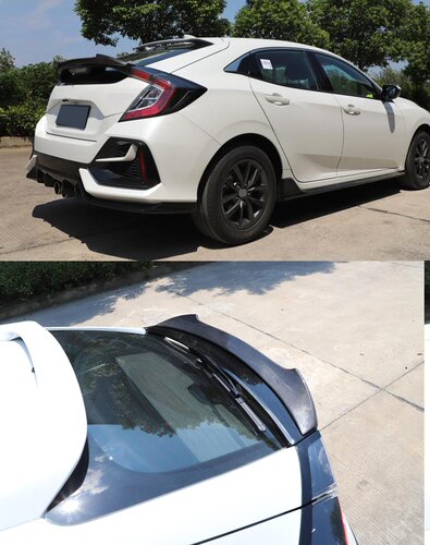 10代思域FK7\CIVIC FK7改装V款压尾翼（两厢版）