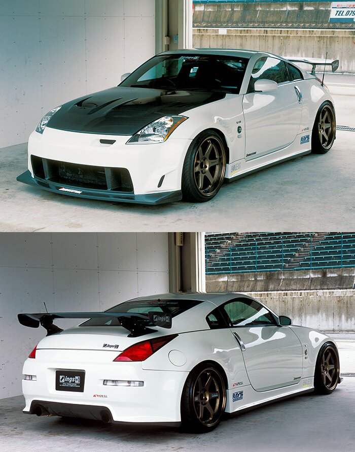 高品质350Z\Z33改装IN款前杠\后杠\侧裙\大包围