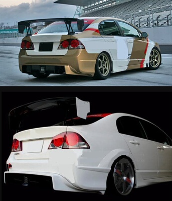 FD2思域TYPE R\思铭\FD1思域改装MS赛道版GT尾翼（CIVIC）M&M