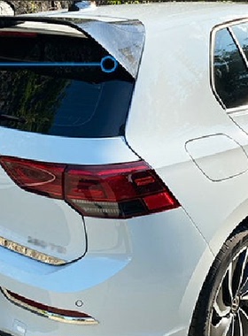 碳纤维高尔夫8\Golf 8改装oettinger款尾翼