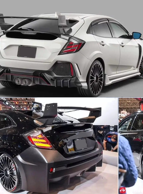 10代15~21款思域\CIVIC TYPE R改装M款大尾翼（FK7\FK8）
