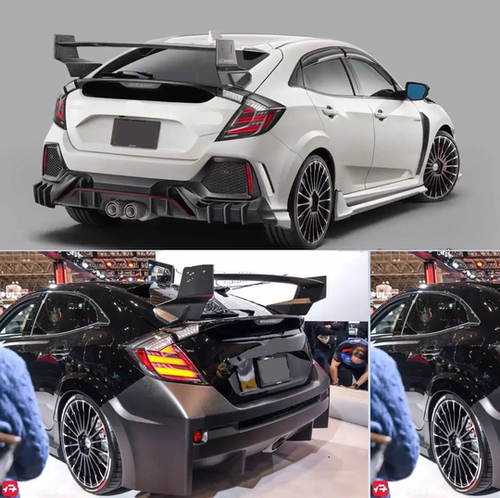 10代15~21款思域\CIVIC TYPE R改装M款大尾翼（FK7\FK8）