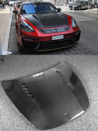 碳纤维Panamera装MS引擎盖\机盖