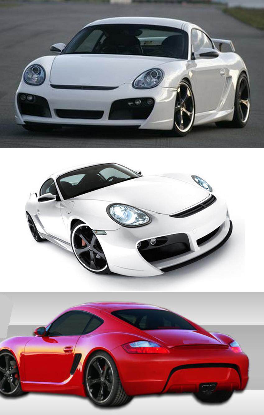 05~08款保时捷cayman卡曼oxster改装ta款前杠大包围(987代)