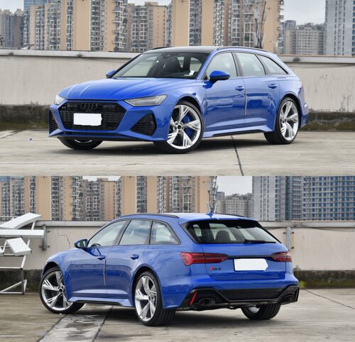 PP材质A6 AVANT\S6改装RS6款前杠\后杠