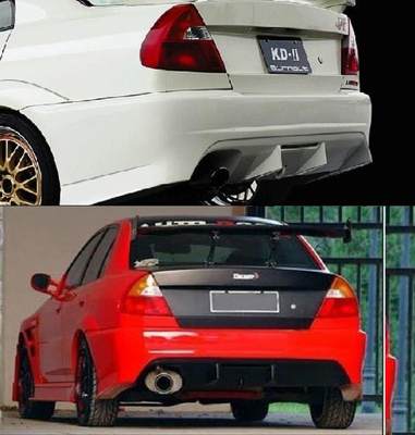 高品质5~6代Lancer EVO\菱帅改装RS战斗版宽体后杠