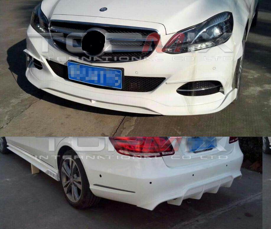 14款e级w212改装cs款前唇后唇侧裙小包围