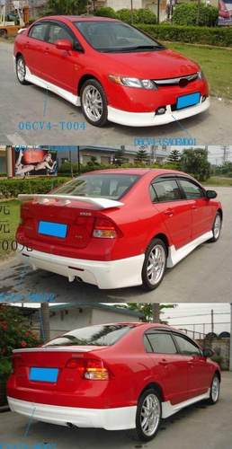 高品质05~08款Civic\思域改装港版VIP前唇\后唇\小包围