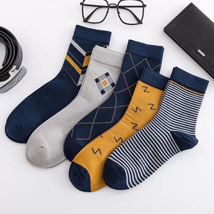防裂袜男士 商务英伦风纯棉中筒足跟防裂脚后跟干裂袜子脚干脚裂袜
