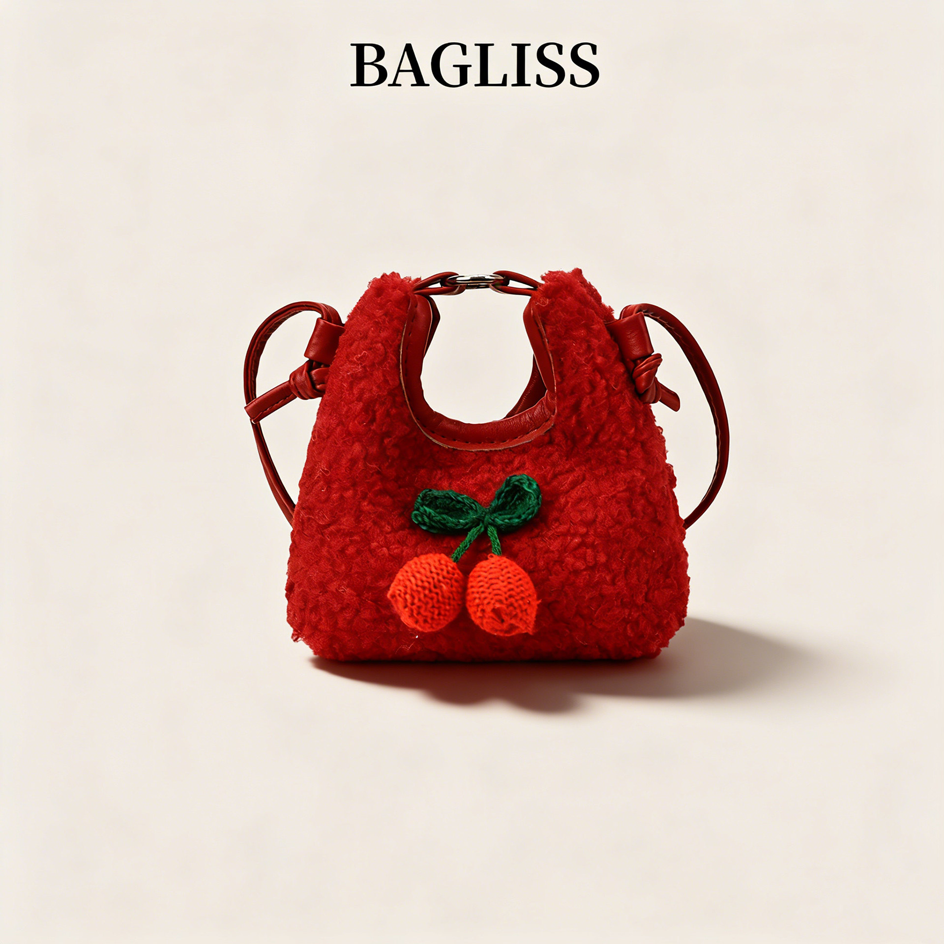 春秋迷你小包包女童206新款儿童新年红色零钱包斜挎毛毛包钥匙包