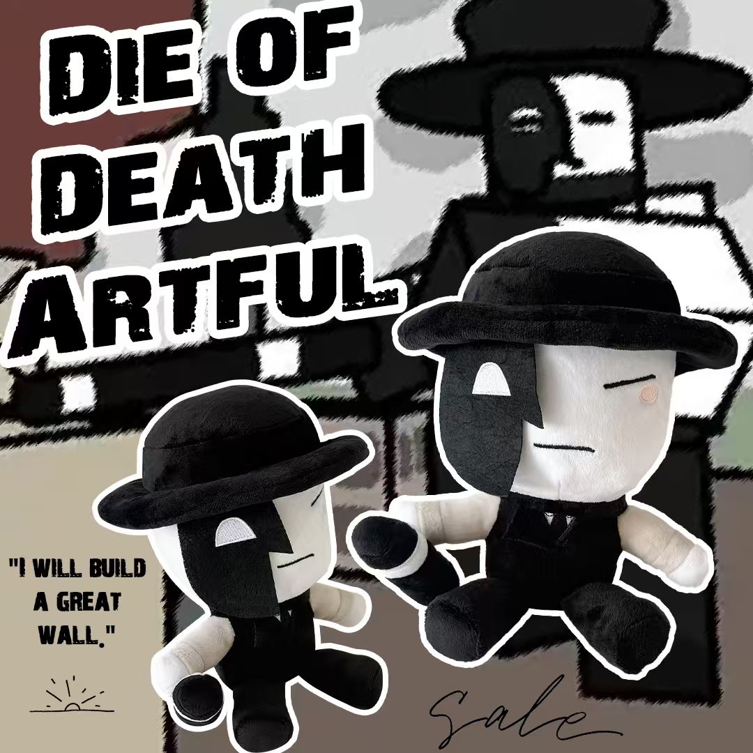 跨境新品死艺者Artful Death Plush毛绒玩具公仔玩偶游戏周边娃娃