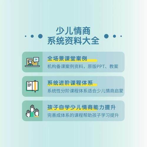 儿童情商课程课件口才训练教程电子版资料教育音频ppt少儿社交课