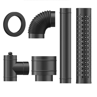 真火壁炉配件烟管烟囱管排烟管防烫网弯头散件木柴热能风扇全套