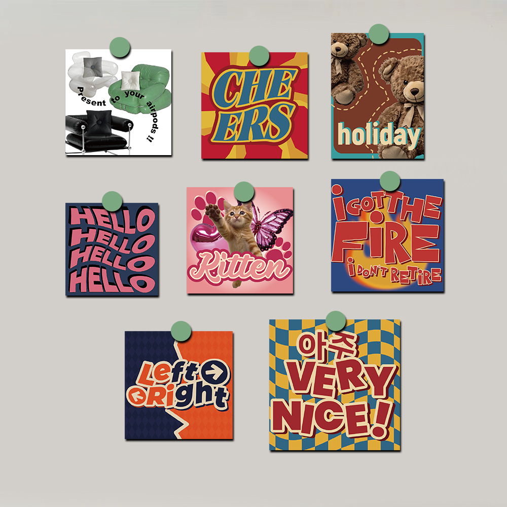 涂中鸦小清新贺卡/明信片