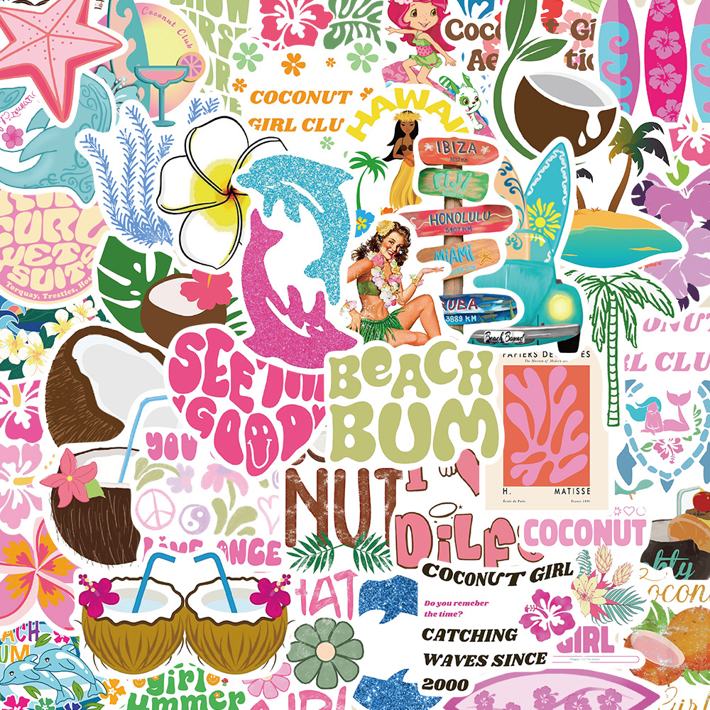 涂中鸦贴纸/立体贴纸50张Coc