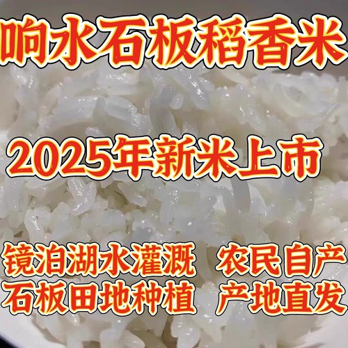 2025年新米东北黑龙江响水大米石板大米牡丹江大米稻香石板米20斤