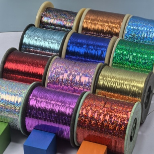 秒杀 金银丝配线爆闪小桶手工DIY毛线绒线真丝搭配柔软不扎 包邮