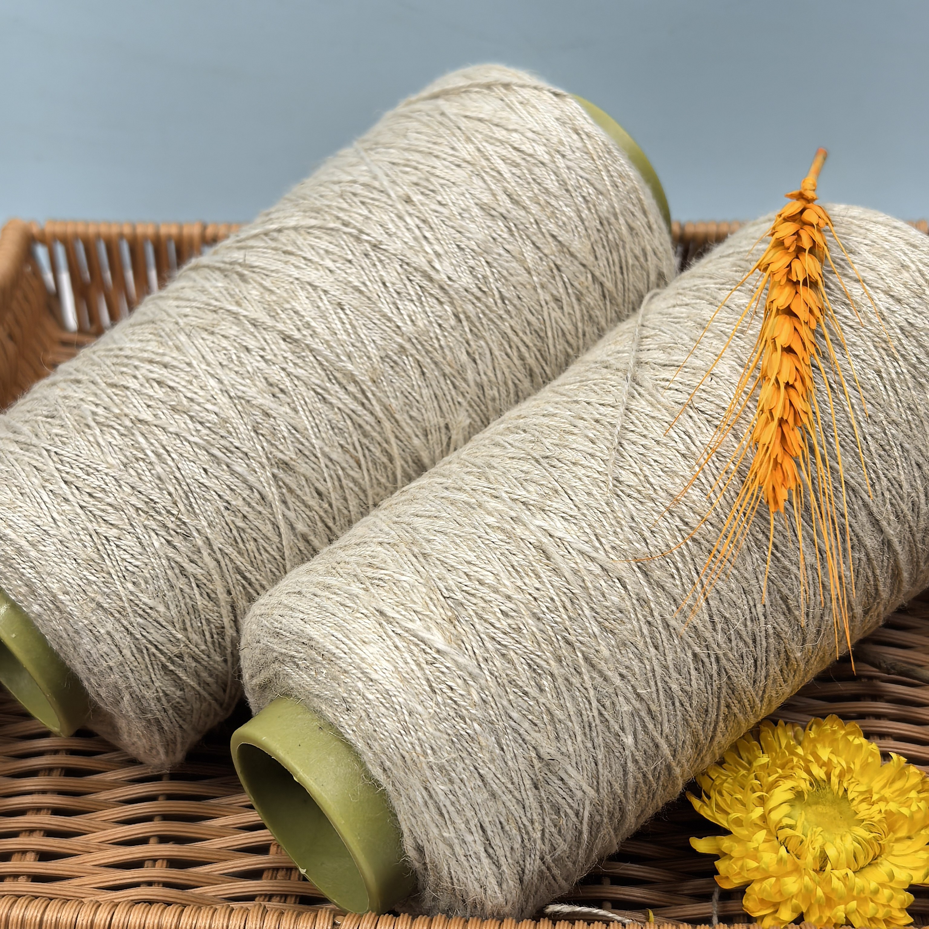 纯亚麻8号蕾丝线 原麻色复古天然材质中粗手工DIY 衣服帽子包包图片