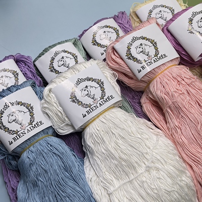 婴幼儿全棉线 意大利进口100%纯棉手工编织蕾丝线宝宝贴身柔软夏