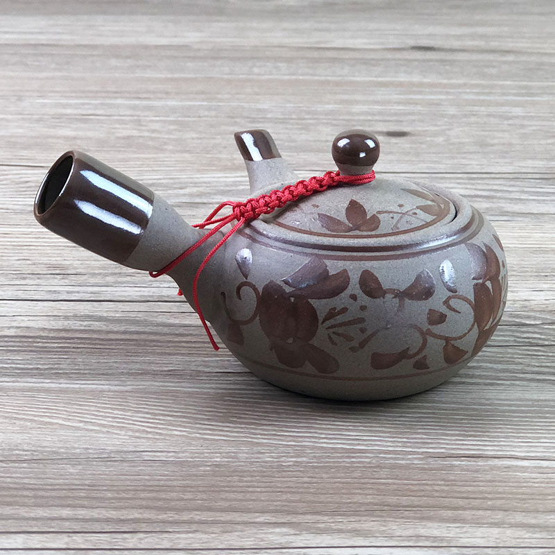 复古风日式侧把粗陶单防烫手茶壶