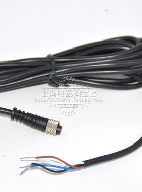 接近开关插线ZCX08-Y05/4连接线/传感器连接插线M8系列直头5米4芯
