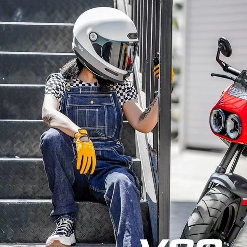 RYMIC全盔摩托车复古盔哈雷