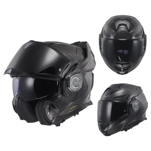 LS2碳纤维后空翻揭面盔