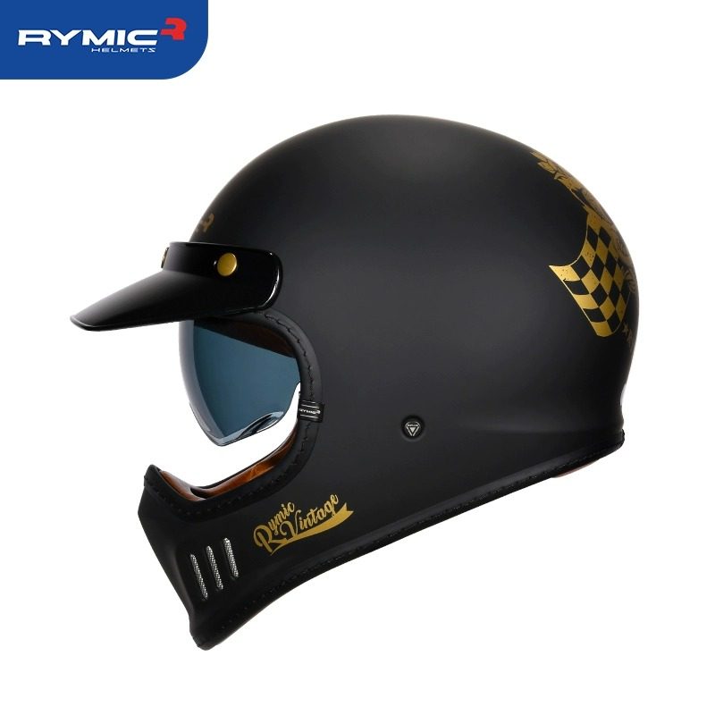 车迷辰睿觅RYMIC摩托车头盔机车复古全盔巡航越野盔拉力盔通勤男
