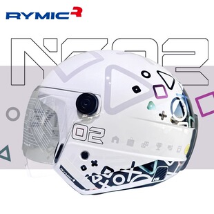 rymic睿觅NE02摩托车半盔复古个性踏板四分之三机车头盔男女四季