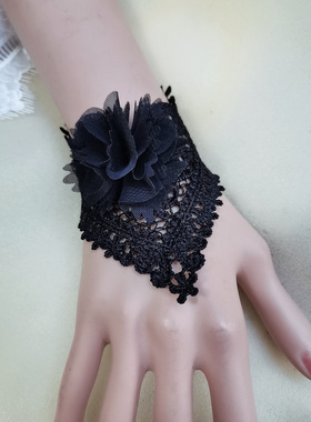 爱心花朵手腕带糖蕾丝欧美女