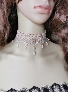 颈链珍珠粉色001珍珠原创设计